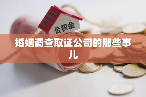南长婚姻调查取证公司的那些事儿