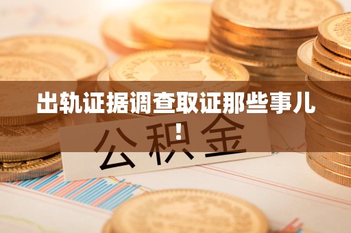 南长出轨证据调查取证那些事儿！