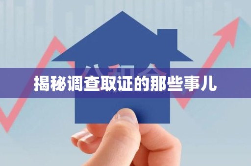 南长揭秘调查取证的那些事儿