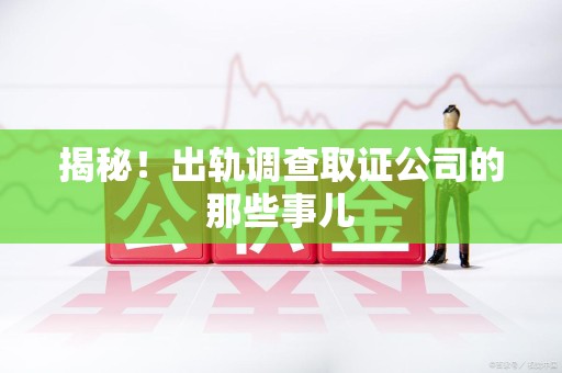 南长揭秘！出轨调查取证公司的那些事儿