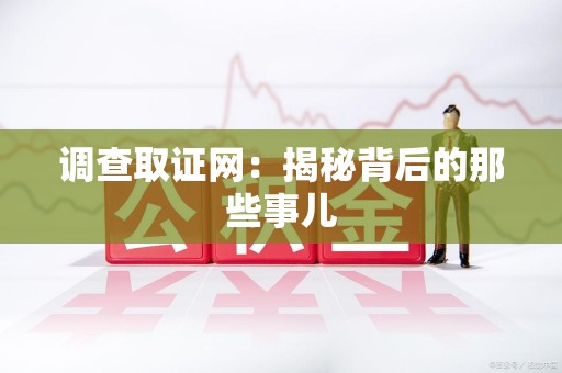 南长调查取证网：揭秘背后的那些事儿