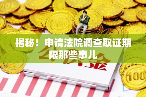 南长揭秘！申请法院调查取证期限那些事儿