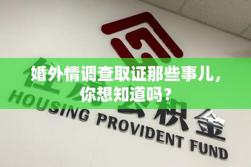 南长婚外情调查取证那些事儿，你想知道吗？