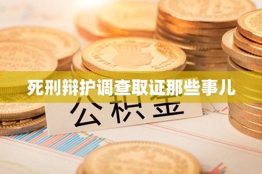 南长死刑辩护调查取证那些事儿