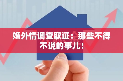 南长婚外情调查取证：那些不得不说的事儿！