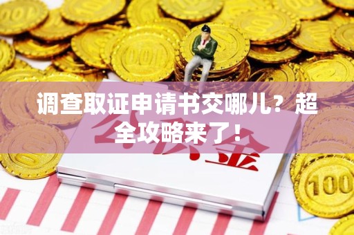 南长调查取证申请书交哪儿？超全攻略来了！