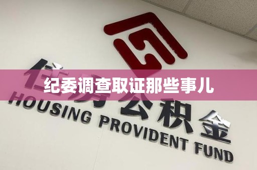 南长纪委调查取证那些事儿