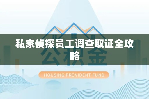 南长私家侦探员工调查取证全攻略